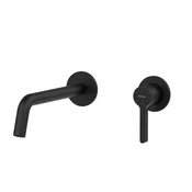 ICONIC concealed 2 hole washbasin mixer tap, black matt - Črna mat barva - Sapho - ICONIC - 72 - Medeninasti - Vzvod - Krožni - 203 - 14
