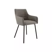 Stol Jackson 109 (Črna + Magic Velvet 2209) 81x54x57cm, Blago, Kovina, Les