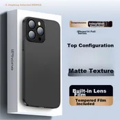 Eddga Maska za mobilni telefon iPhone 14 Pro, Crna