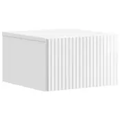 vidaXL vidaXL Stenski nočni omarici Bela visok sijaj 33 x 34,5 x 20 cm, (5000210002)