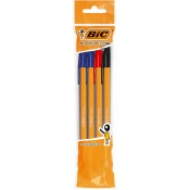 Set kemijskih olovaka BIC Orange - 0.8 mm, 4 komada