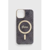 Ovitek Guess 4G MagSafe za iPhone 14, črn