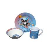 Sigma Deciji set posuda SH-591 Panda, 3 dela, Plavi