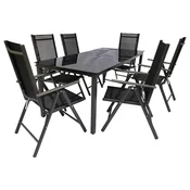 Gardenson Vrtni Set Kalia, Črna, 7-Delno