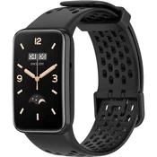 GS Silikonski pašček za Xiaomi Mi Band 7 Pro, črne barve
