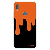 Silikonski prozorni ovitek za Huawei Y6 2019 - Orange spooky