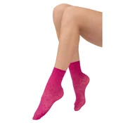 Sokisahtel Nogavice FABIENNE floral sheer socks roza