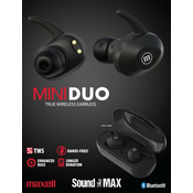 Maxell bežicne slušalice TWS Mini Duo crne, 348481