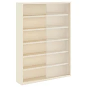 Vidaxl Stenska vitrina s polico Bež 40 x 8,5 x 54 cm Vezani les