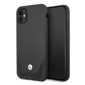 shumee Ovitek BMW Hardcase za iPhone 11, perforirano usnje, črne barve