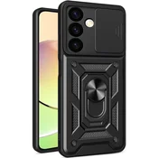 GS Oklepni ovitek za Samsung Galaxy S24, CamShield Slide, črn
