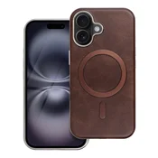 OEM Ohišje za iPhone 14 Gentleman Mag Cover, združljivo z MagSafe, rjave barve