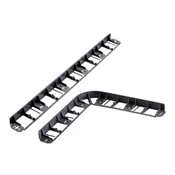 eoshop Robnik skrita plastika črna 6cm 8x1m