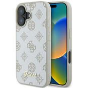 Guess GUHMP16SPGPYSH iPhone 16 6.1 white hardcase Peony Script Logo MagSafe (GUHMP16SPGPYSH)