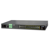 PLANET 16-Port 100/1000Base-X SFP + 8-Port 10/100/1000Base-T L2/L4 Managed Metro Ethernet Switch (AC+2 DC, DIDO) (MGSW-24160F)
