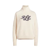 Lauren Ralph Lauren Pulover svetlo bež / mornarska