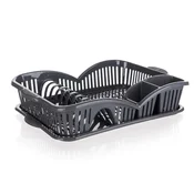 Banquet Plastični odcejalnik za posodo myKITCHEN 45 x 31 x 8 cm, antracit, komplet 4 kosov