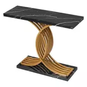 VEVOR Konsolna miza 100x30x81 cm zlata