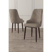 HANAH HOME Set 6 stolica Trex Cappuccino Brown