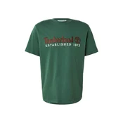 TIMBERLAND Majica ESTABLISHED 1973 rjava/jelka/bela