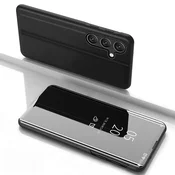 HURTEL Etui z zapiralko za Samsung Galaxy S25 Clear View Case – črno