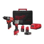 Milwaukee Komplet orodij M12 FPP2D2-422X: M12 FPD2 + M12 BPRT + 2,0 + 4,0 Ah