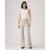 Levis for woman. A7503-0037 Corduroy Ribcage Bell Jeans beige (28/30), Casual, Cotton, Denim