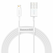 Baseus Superior kabel USB - Lightning 2.4A 2m (CALYS-C02): bijeli