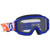 Djecje motocross naocale SCOTT Primal Youth plave s prozirnim pleksiglasom
