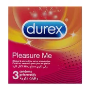 Durex – Pleasure Me kondomi, 3 kosi