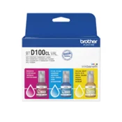 Komplet Brother BTD100CLVA/DCP-T230, DCP-T430, DCP-T435, DCP-T436, DCP-T530, DCP-T535, DCP-T536, DCP-T730, DCP-T735, MFC-T930 - cyan, magenta, rumena