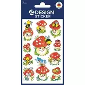 Samoljepljiva etiketa, papir, 3 lista, 76x120 mm, AVERY ZWECKFORM, Z-Design br. 4304, gljive