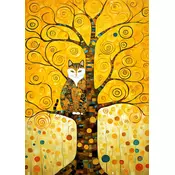 Enjoy - Puzzle Mačka na drevesu življenja Gustava Klimta - 1 000 kosov