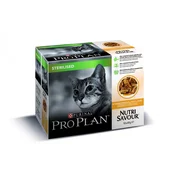 Hrana za mačke PURINA Pro Plan Nutri Savour Sterilized, piletina, 10x85g, za odrasle sterilizirane mačke