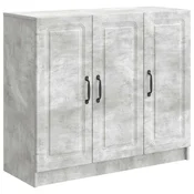Vidaxl Strani šal Betonsko siva 89 x 34,5 x 77 cm Inženirski les