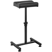 Kozmetični naslon za noge za pedikuro, nastavljiva višina do 75 cm do 80 kg - črn