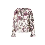 monari Bluza svetlo rjava / temno rjava / ciklama / bela