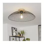 Brilagi - LED stropni lestenec CERIA WIRE 1xE27/40W/230V premer 60 cm črna/hrast
