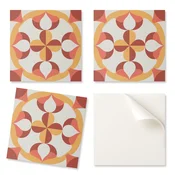 shumee Komplet PVC ploščic z dekorativnim abstraktnim geometrijskim vzorcem za kuhinjo ali kopalnico, 9x30x30 cm