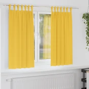 Zavjese za blackout s prstenovima 2 pcs Žuta 175 x 140 cm