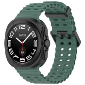 Silikonski pas Techsuit W062 za Samsung Galaxy Watch Ultra 47mm/Galaxy Watch Ultra 2 - zelen