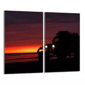 shumee Steklena zaščitna plošča za štedilnik 2x30x52 Auto