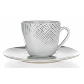 Skodelica + krožnik 200ml CHARME porcelan