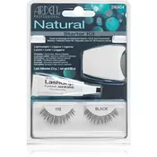 Ardell Natural 110 odtenek Black darilni set umetne trepalnice Demi Wispies 110 1 par + lepilo za umetne trepalnice 2,5 g + aplikator