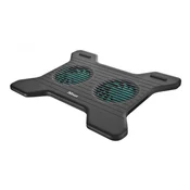 Trust podloga za hlađenje laptopa - Xstream Breeze (podesiv kut nagiba; 2 ventilatora na USB napajanje; crna) 17805