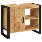 Ormaric za umivaonik Smeda 71 x 33 x 58 cm Cvrsto drvo manga