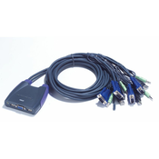preklopnik 4:1 MINI VGA/USB/AUDIO S KABLI CS64US ATEN (CS64US)
