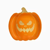 Oh Yeah! Papirnati krožniki – Halloween buča, 23 x 23 cm