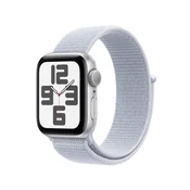 Apple Watch SE GPS 40 mm srebrno aluminijsko kućište s plavo oblačnim Sport Loop-om - One Size
