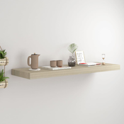 Plutajuca zidna polica boja hrasta 80 x 23,5 x 3,8 cm MDF